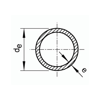 Труба э/с 10х0.6, матовая